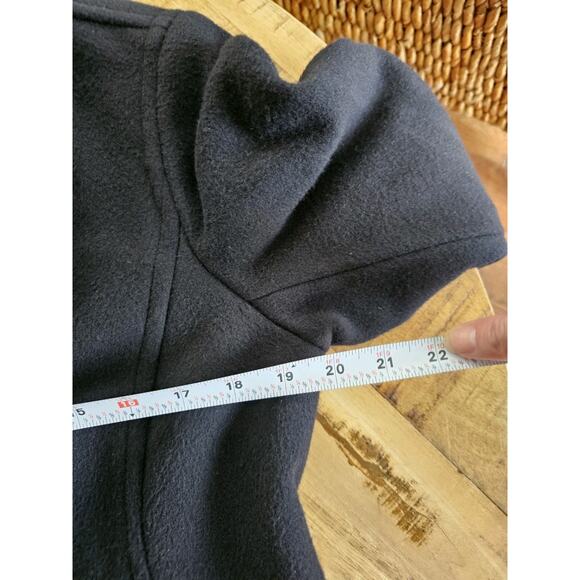 L.L Bean Black Wool Pea Coat Women's Size 10 Petite Thinsulate - Picture 5 of 10
